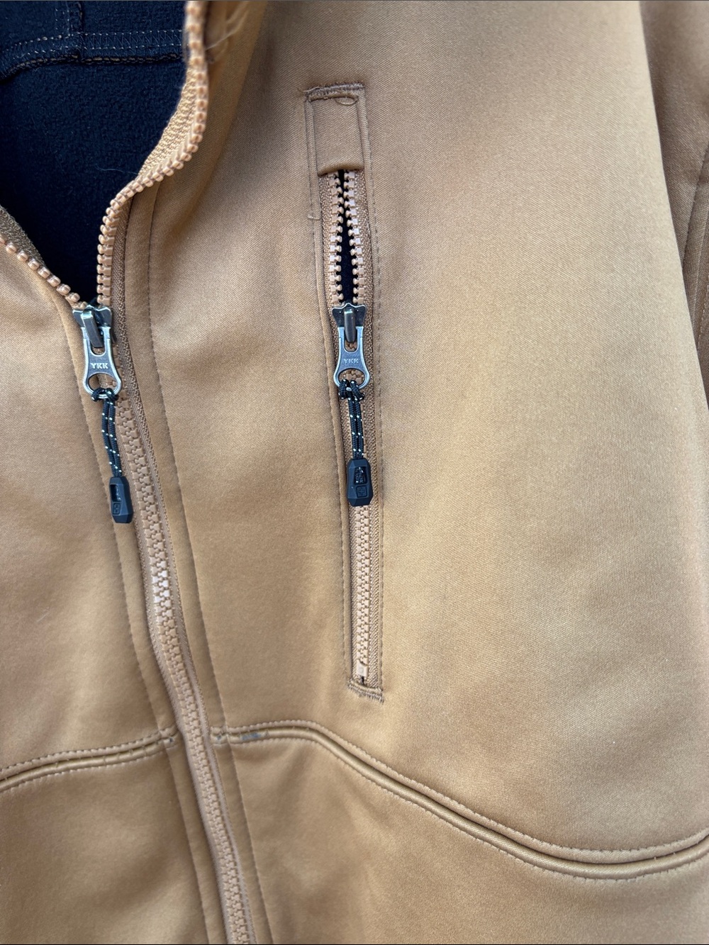 Swiss Tech Men's Tan Softshell Zip Jacket - Picture 4 of 6